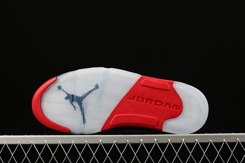 All categories Air Jordan Jordan series basketball shoes Air Jordan 5 Air Jordan 5 Satin Bred AJ5 black and red silk men's basketball shoes 136027-006